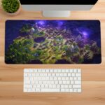 fortnite map gaming desk mat