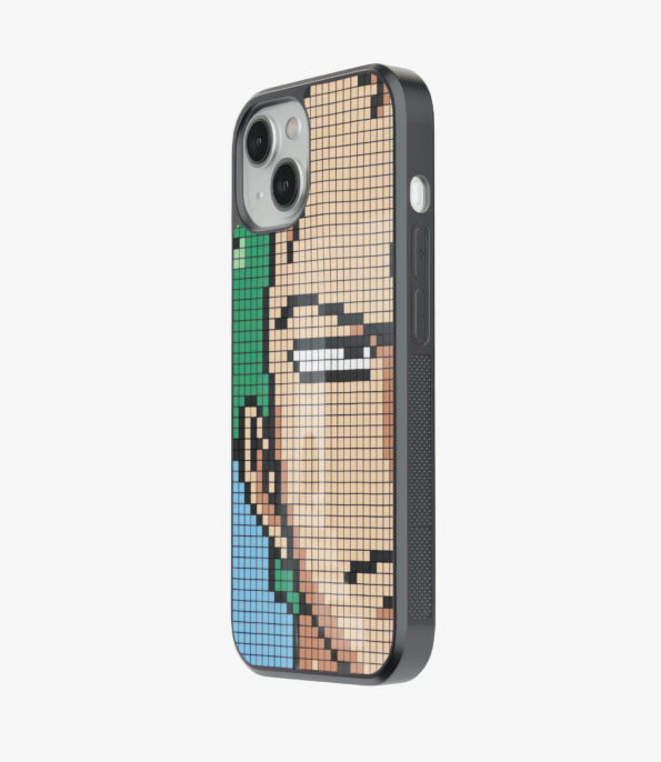 zorro pixelart glass case