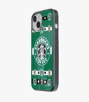 starbucks logo glass case