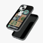 starbucks stickers glass case