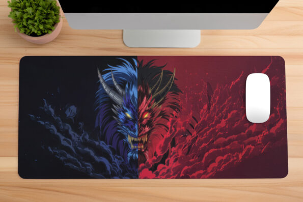 Dual Monster Desk Mat