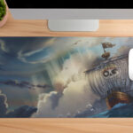 pirate ship desk mat