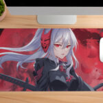 red moon desk mat