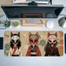 Kitsune Mask Desk Mat