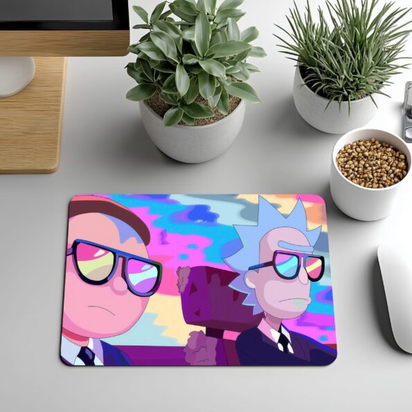 Rick and Morty on a Trip Gaming Desk Mat