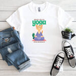 paws and breathe yoga t shirt