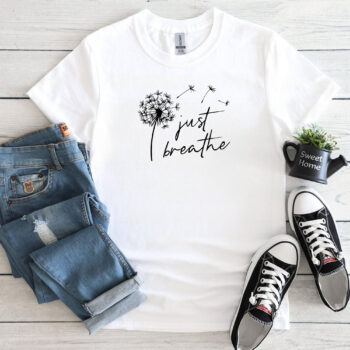 just breath yoga t shirt