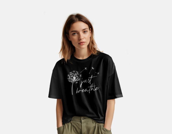 just breath yoga t shirt