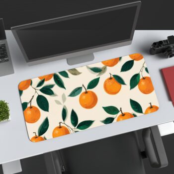 Orange Gaming Desk Mat