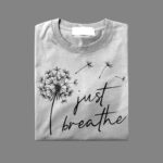 just breath yoga t shirt