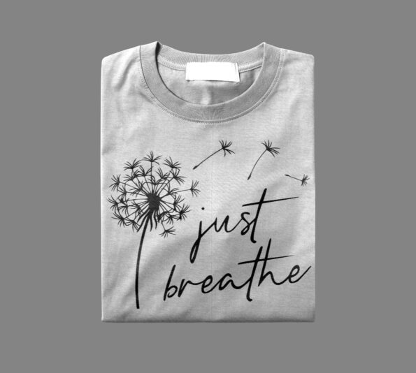 just breath yoga t shirt