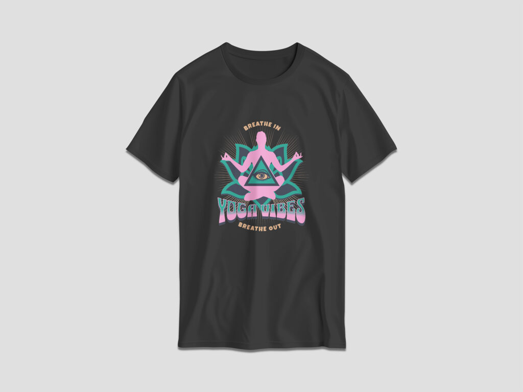 yoga vibes t shirt