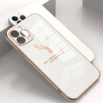 electroplated deer silicone case