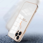 electroplated deer silicone case