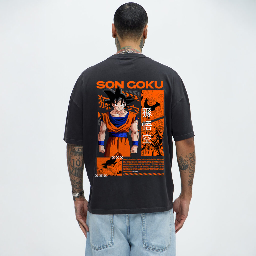 son goku oversized t shirt