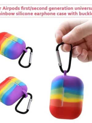 Rainbow Protective Silicon Case For Apple AirPods 3-zeracustoms.myshopify.com