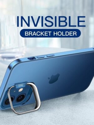 Camera Holder Electroplated Transparent iPhone Case-zeracustoms.myshopify.com