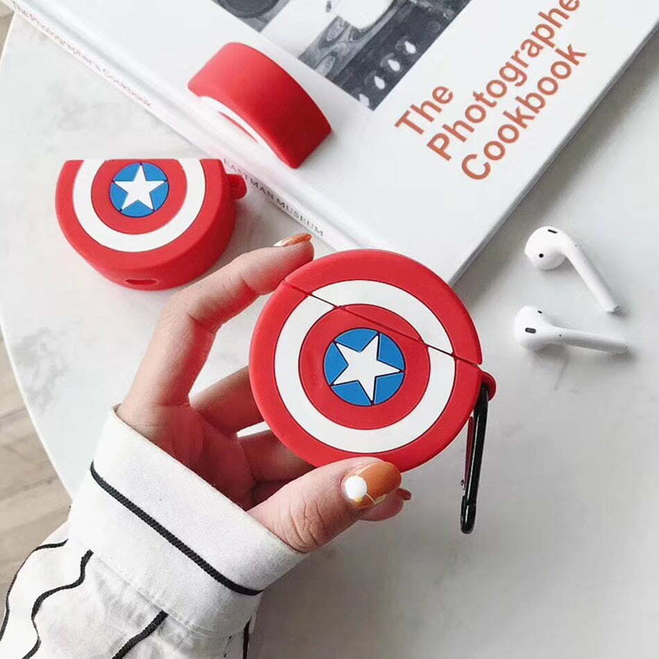 Captain America Shield Case Cover for Apple AirPods / AirPods 2