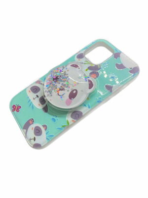 Cute Panda iPhone Case with PopSocket-zeracustoms.myshopify.com