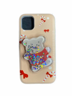 Cute Bear iPhone Case with PopSocket