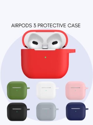 Plain Silicon Protective Case For Apple AirPods 3