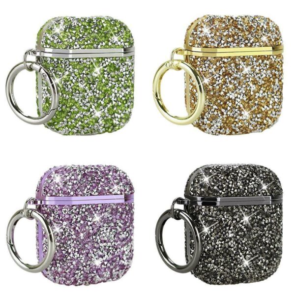 Rhinestone Hard Protective Case For Apple AirPods