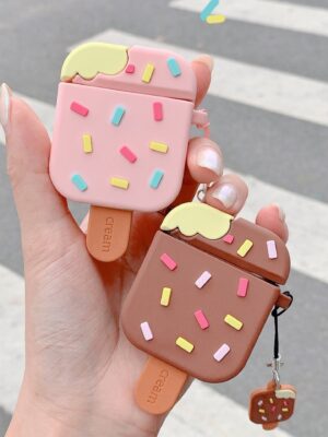 Ice Cream with Stick Apple AirPods Case-zeracustoms.myshopify.com