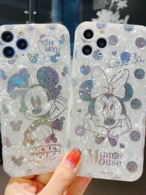 Premium Mickey iPhone Case with Fancy Strap