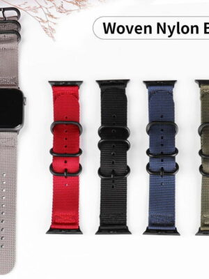 Woven Nylon Strap For Apple Watch