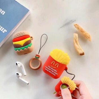 Burger & Fries Case Cover for Apple AirPods