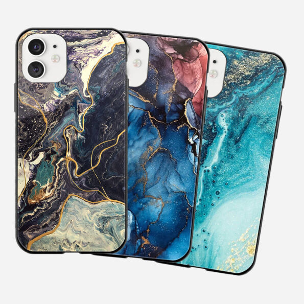 Marble Swirl Glass iPhone Case