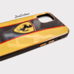 Ferrari Yellow Glass iPhone Case 1