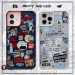 Rick and Morty Black iPhone Case