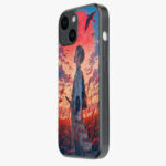 tanjiro dreamy sunset glass case